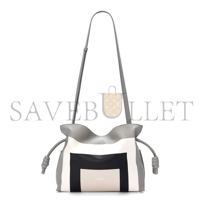 LOEWE X ALBERS MEDIUM FLAMENCO CLUTCH IN NAPPA CALFSKIN A411FC1XDD 01 (30*24.5*10.5cm)